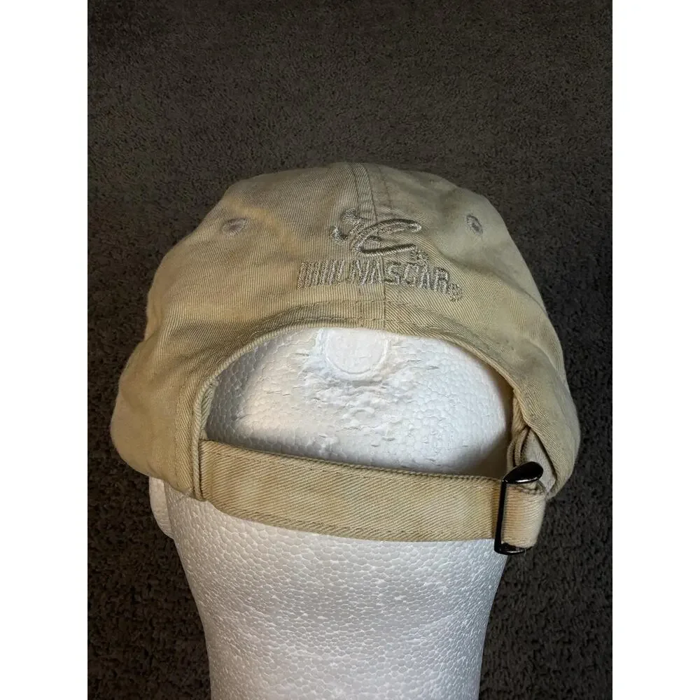 Budweiser Hat Cap Strap Back Mens One Size Beige NASCAR Racing Chase Dale Jr